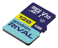 GOODRAM 128GB microSDXC RIVAL M3AA 100MB/s UHS-I U3 V30 - 1536719 - zdjęcie 2